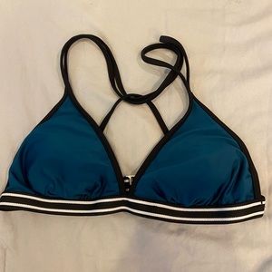 blue cross back bikini